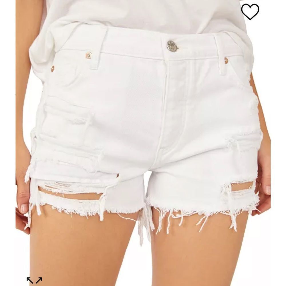 NWT - FREE PEOPLE Maggie Mid-Rise Denim Shorts NWT size 24